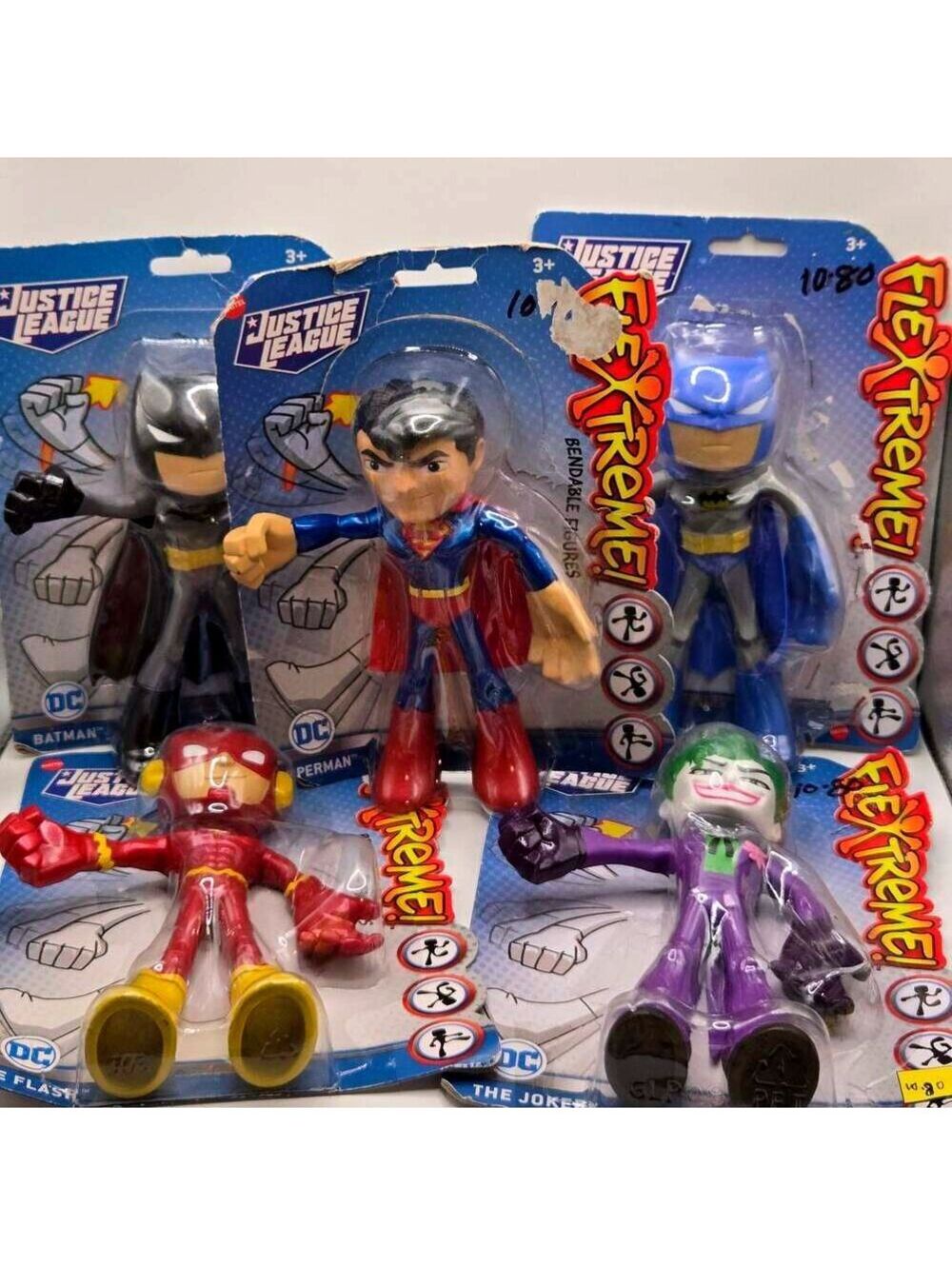 Mattel DC Justice League Flextreme Bendable Figures Set (5 Pieces)